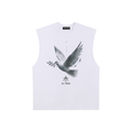 Raw Edge Tank Top - Peace Dove