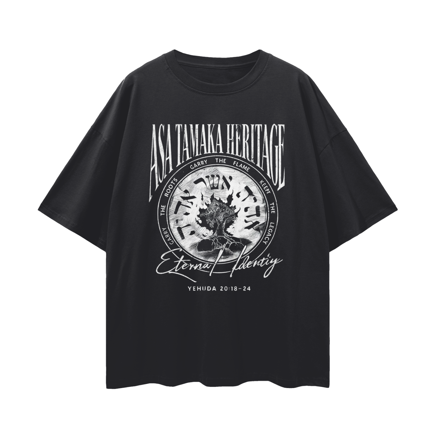 Oversize Tee - Sinai Flame (Black)