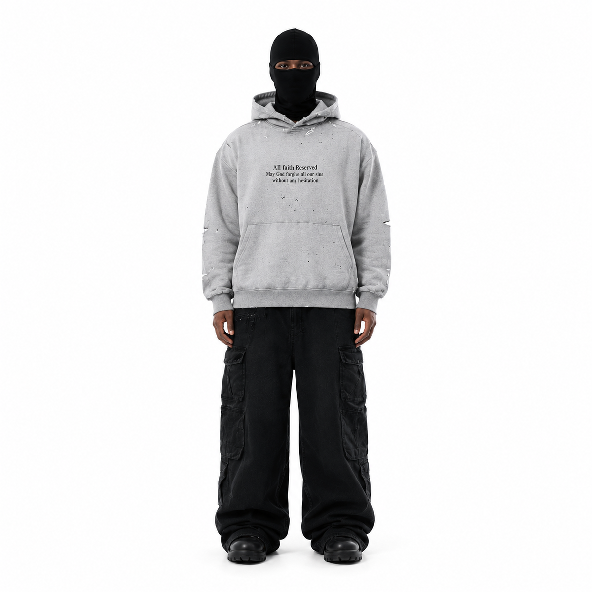 Sun Fade Frayed Fleece Hoodie