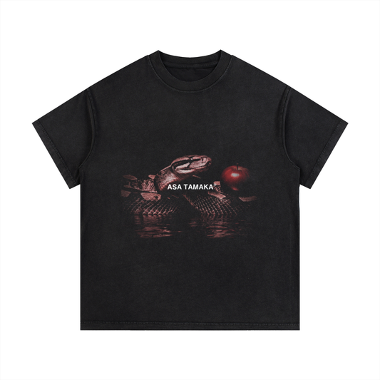 Vintage Wash Cotton Tee - Adam & Eve Temptation