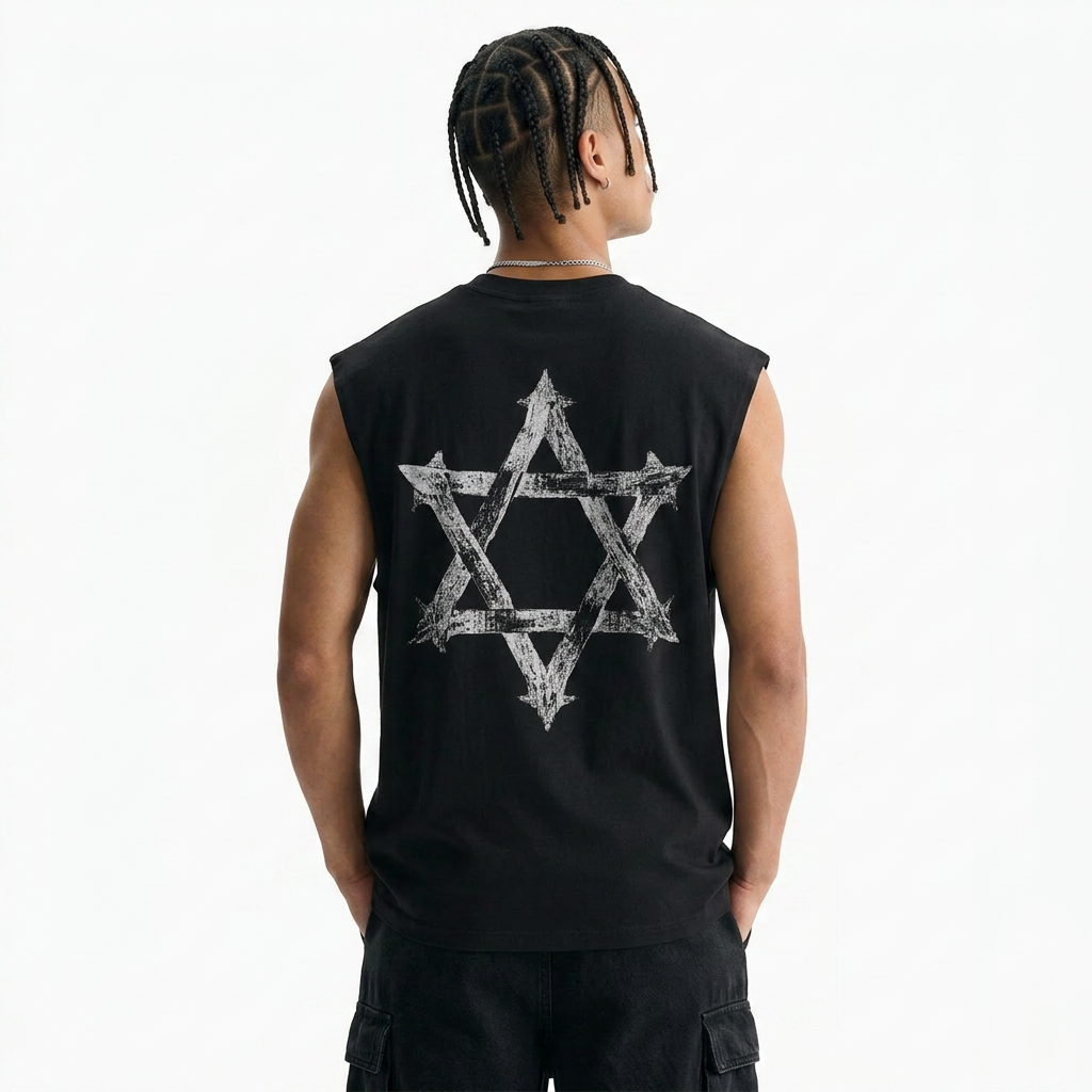 Raw Edge Tank Top - Rockstar